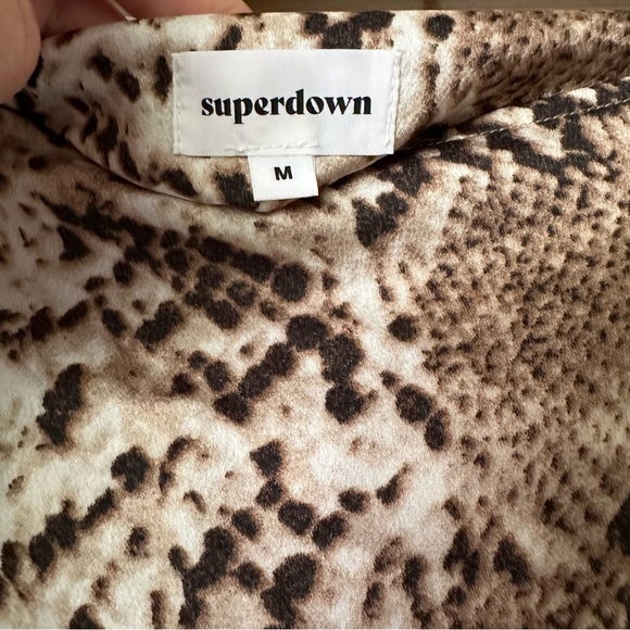 Superdown snake faux wrap mini skirt - Picture 4 of 6